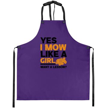 Discover I Mow Like A Girl Lawnmower Gardener Mower Lawn Mowing Apron