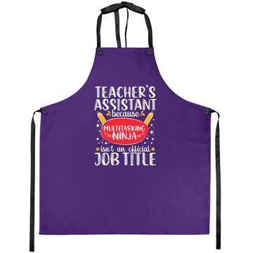 Discover Teacher Assistant School Ninja Appreciation Apron