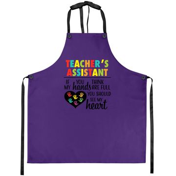 Discover Teacher Assistant Heart Quote Apron