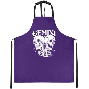 Discover Gemini Faery Crystal Witch Skull Constellation Apron