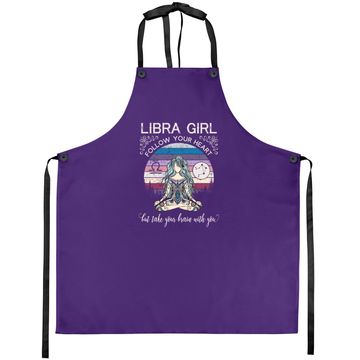 Discover Libra Girl Retro Zodiac Apron