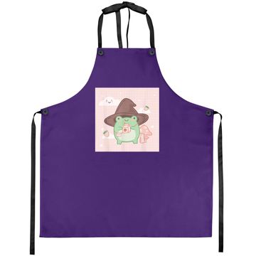Discover Cotttagecore Frog Wizard Kawaii Aesthetic Apron
