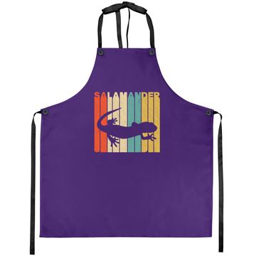 Discover Vintage Retro Style Salamander Silhouette Apron
