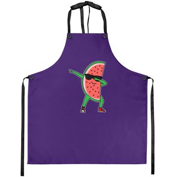 Discover Dabbing Watermelon Kawaii Dab Summer Fruit Melon Apron