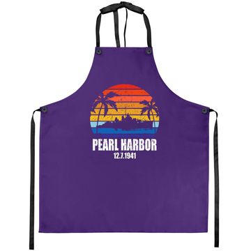 Discover Vintage Pearl Harbor Sunset 80th Anniversary Apron