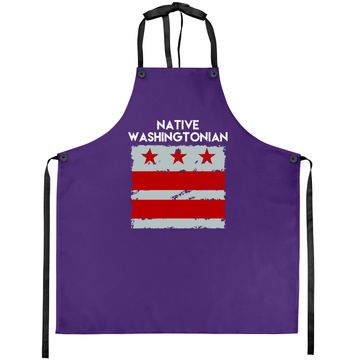 Discover Vintage Hometown Washington D.c Apron