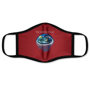 Discover Flat Earth Face Mask,earth Is Flat,firmament, Sheol, Nasa Conspiracy, New World Fe1 Black