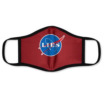 Discover Nasa Lies Flat Earth Face Mask