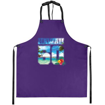 Discover Hawaii 50th State Hawaii Hibiscus 50 Apron