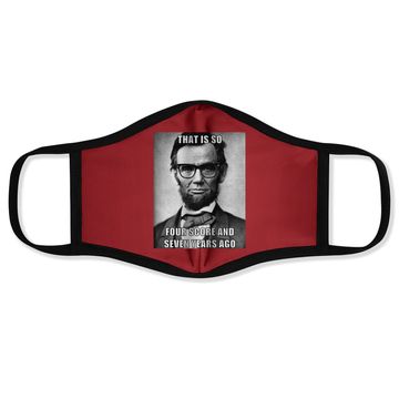 Discover Funny Hipster Abraham Lincoln Face Mask