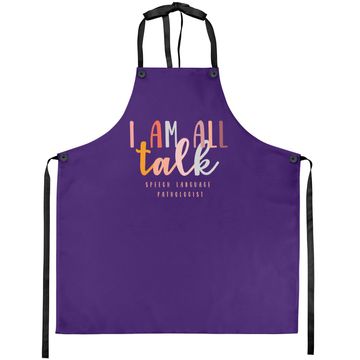 Discover I'm All Talk Speech Language Pathologist Therapy Apron