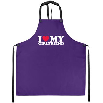 Discover I Love My Girlfriend I Heart My Girlfriend Apron