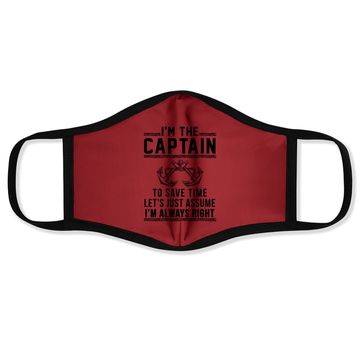 Discover Captain Of The Boat - Face Mask Face Mask