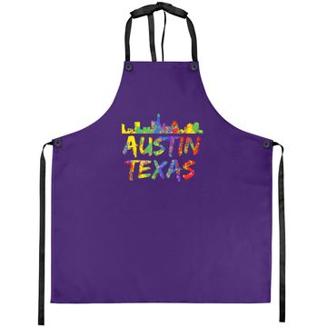 Discover Austin Texas Skyline Apron