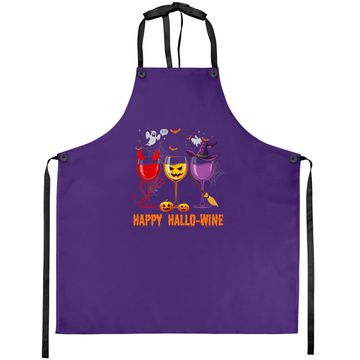 Discover Happy Hallo Wine Glass Wine Drinking Apron