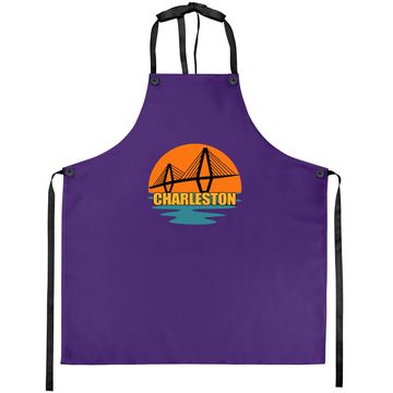 Discover Charleston Cooper River Ravenel Bridge Silhouette Sunset Apron