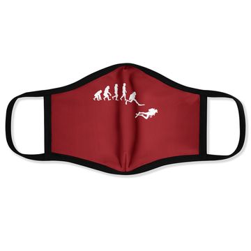Discover Scuba Dive T- Face Mask Evolution Diving Diver Ocean Lover Gift