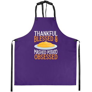 Discover Thankful Blessed And Mashed Potato Obsessed Vegan Spud Apron