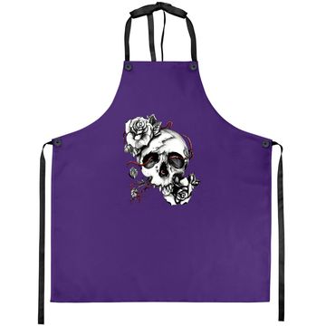 Discover Skull And Roses Premium Apron
