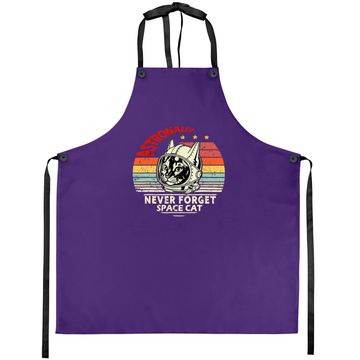 Discover Astronaut Cat Retro Space Cat Apron