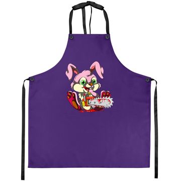 Discover Bloody Chainsaw Bunny Halloween Horror Rabbit Apron