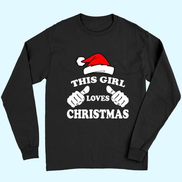 Discover This Girl Loves Christmas Fitted Scoop Long Sleeves