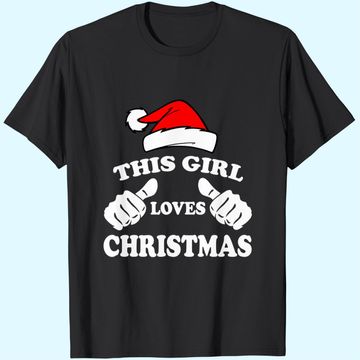 Discover This Girl Loves Christmas Fitted Scoop T-Shirts