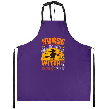 Discover Nurse By Day Witch By Night Halloween Apron