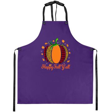 Discover Happy Fall Y'all Autumn Season Apron