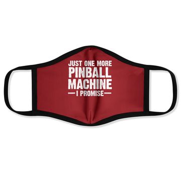Discover Pinball Machine Collecting Just One More Arcade Game Face Mask
