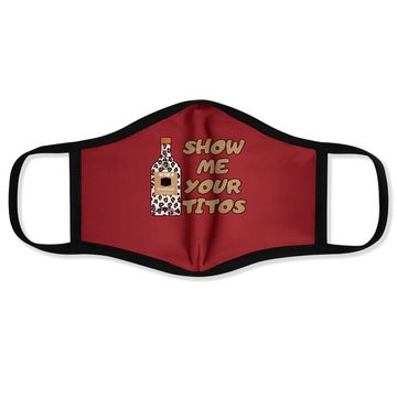 Discover Vintage Drinking Face Mask Show Me Your Tito's Funny Vodka Lover Face Mask