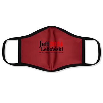 Discover Donkey Face Mask Jeff Lebowski 2024 Election Face Mask