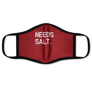 Discover Needs Salt Face Mask Funny Cooking Chef Gift Face Mask