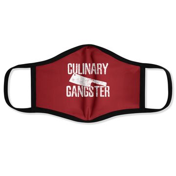 Discover Black Chef Cook Cooking Culinary Gangster Vintage Black Face Mask Small