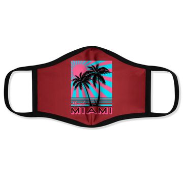 Discover Miami Face Mask Florida Palm Trees