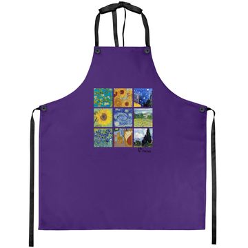 Discover Van Gogh Paintings Sunflowers, Starry Night Apron