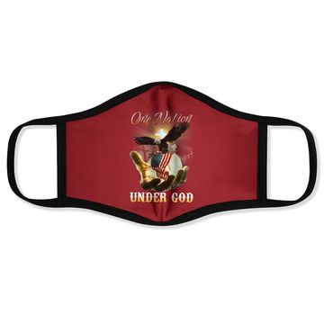 Discover Eagle Usa Christian Patriot One Nation Under God Face Mask
