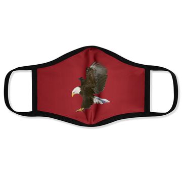 Discover American Bald Eagle Swooping Photo Portrait Face Mask