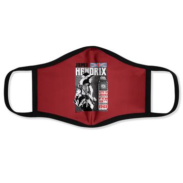 Discover Jimi Hendrix - Live In London Face Mask