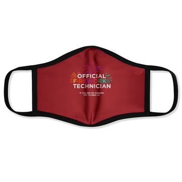 Discover  Fireworks Technician Face Mask Face Mask