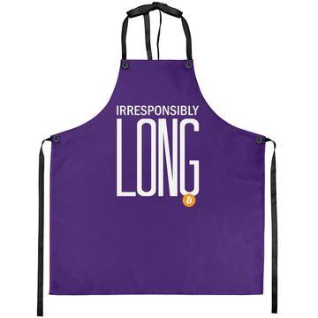 Discover Irresponsibly Long Bitcoin | Btc Crypto And Bitcoin Apron