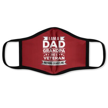 Discover I Am A Dad Grandpa And Veteran Face Mask