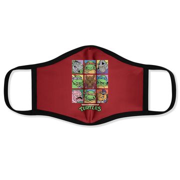 Discover All Characters Square Design Face Mask