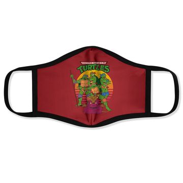 Discover Teenage Mutant Ninja Turtles Retro Sun Group Face Mask-face Mask