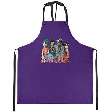 Discover Gorillaz Merch Poster Apron