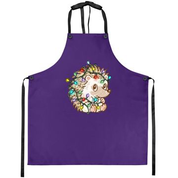 Discover Hedgehog Christmas Colors Apron