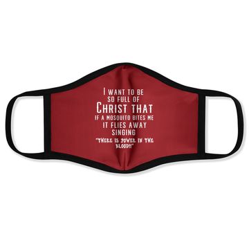 Discover Christ Christian Mosquito Joke Face Mask
