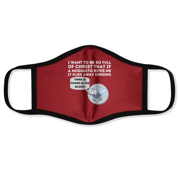 Discover Mosquito Joke Face Mask