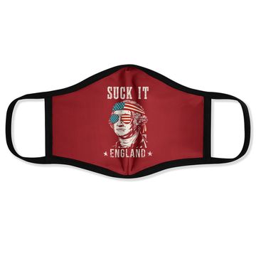 Discover Suck It England George Washington Face Mask