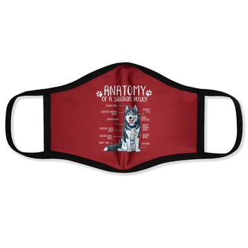 Discover Anatomy Siberian Husky Dog Lover Face Mask